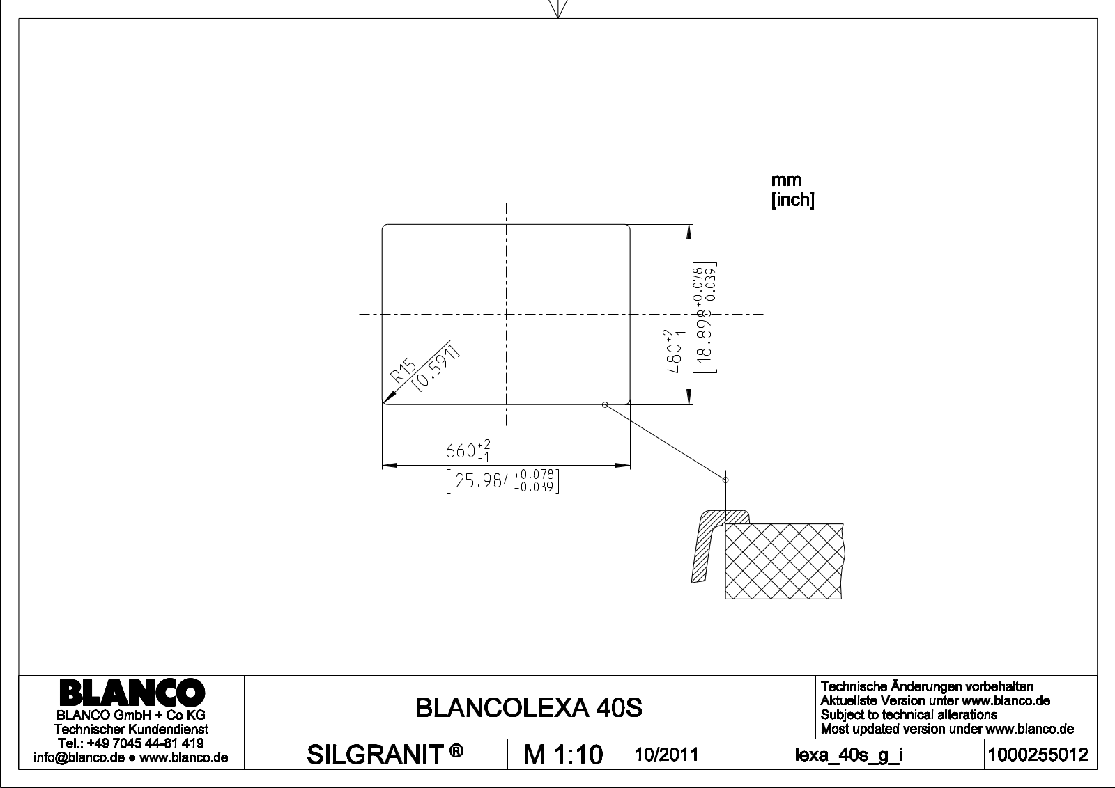 Blanco Lexa 40 S Service Manual