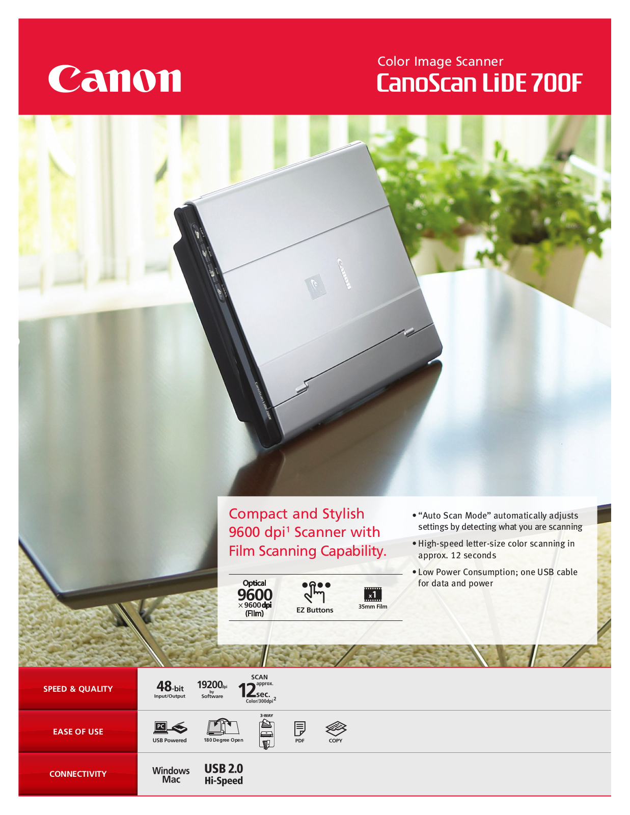 Canon CANOSCAN LIDE 700F BROCHURE