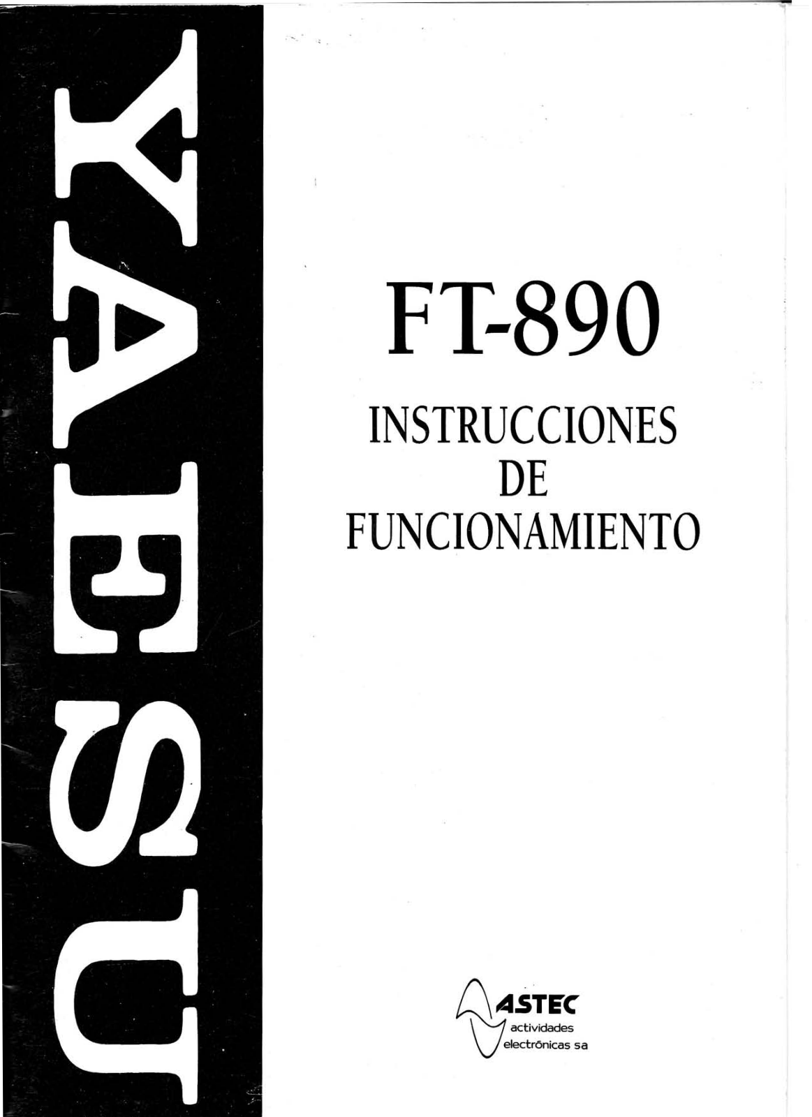 Yaesu FT-890 User Manual