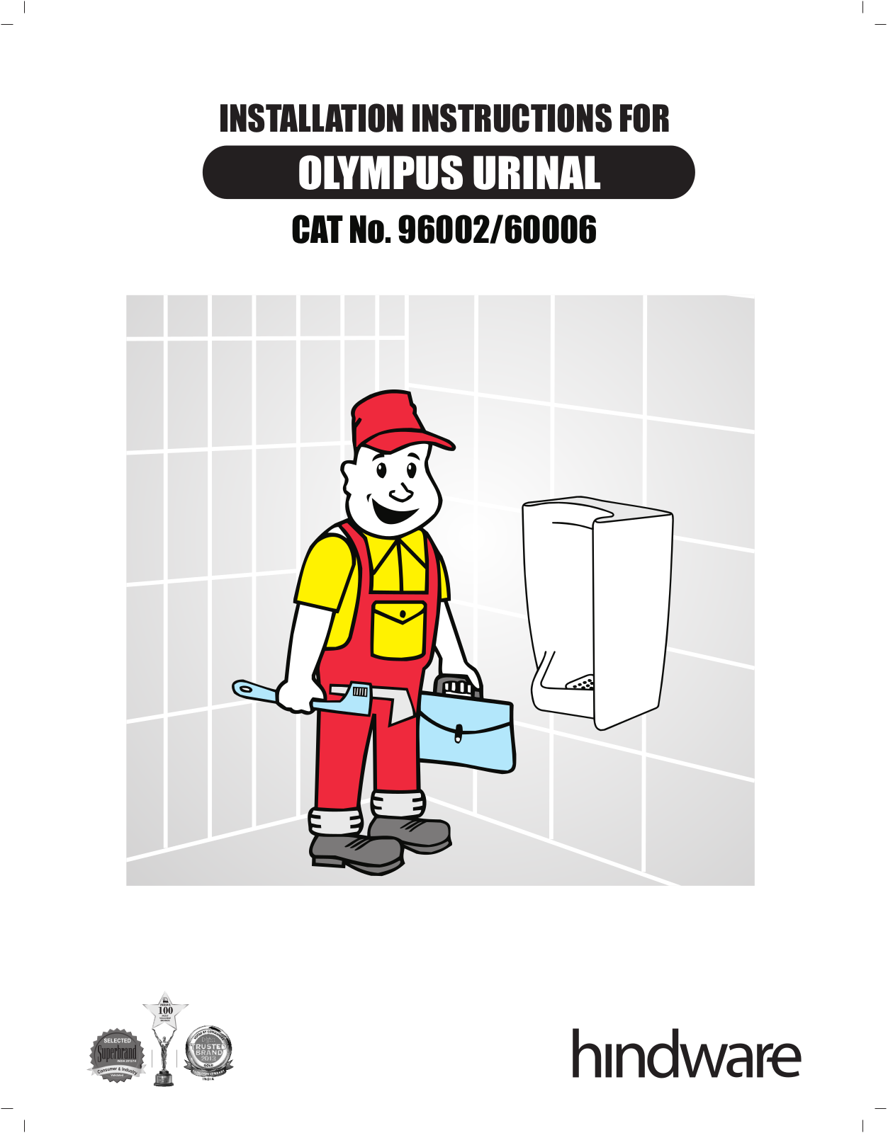 Hindware OLYMPUS URINAL Installation Instructions Manual