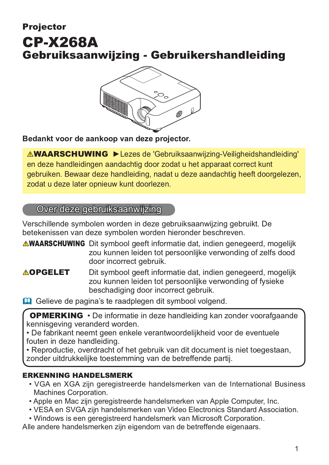 Hitachi CP-X268AWF User Manual