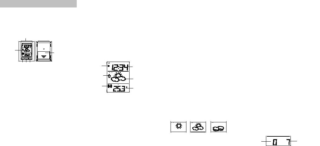 Techno Line WEATHER FORECAST MEMO ALARM CLOCK Instruction Manual