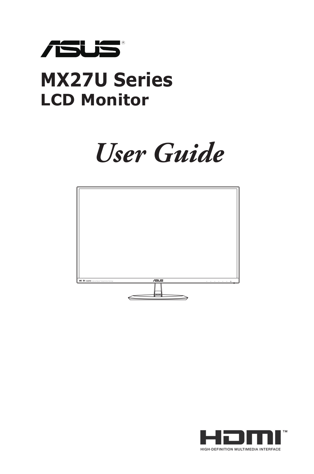 Asus MX27UQ User’s Manual