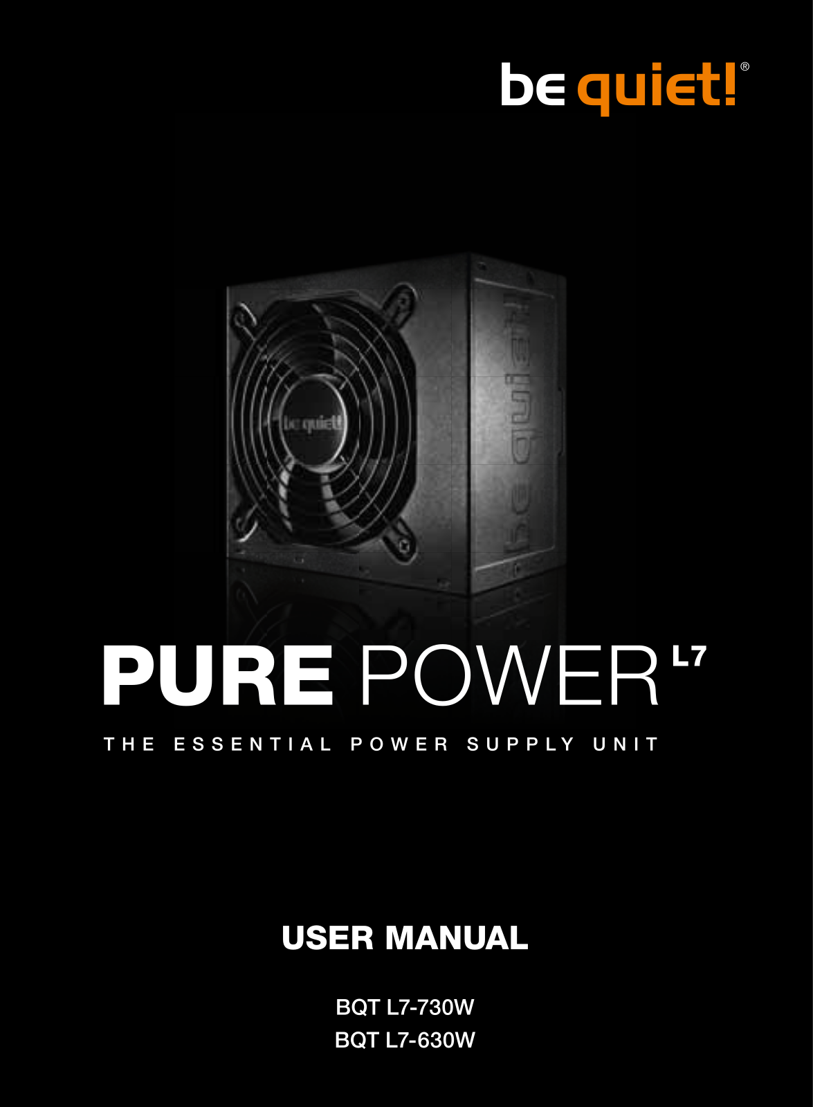 BE QUIET Pure Power L7 User Manual