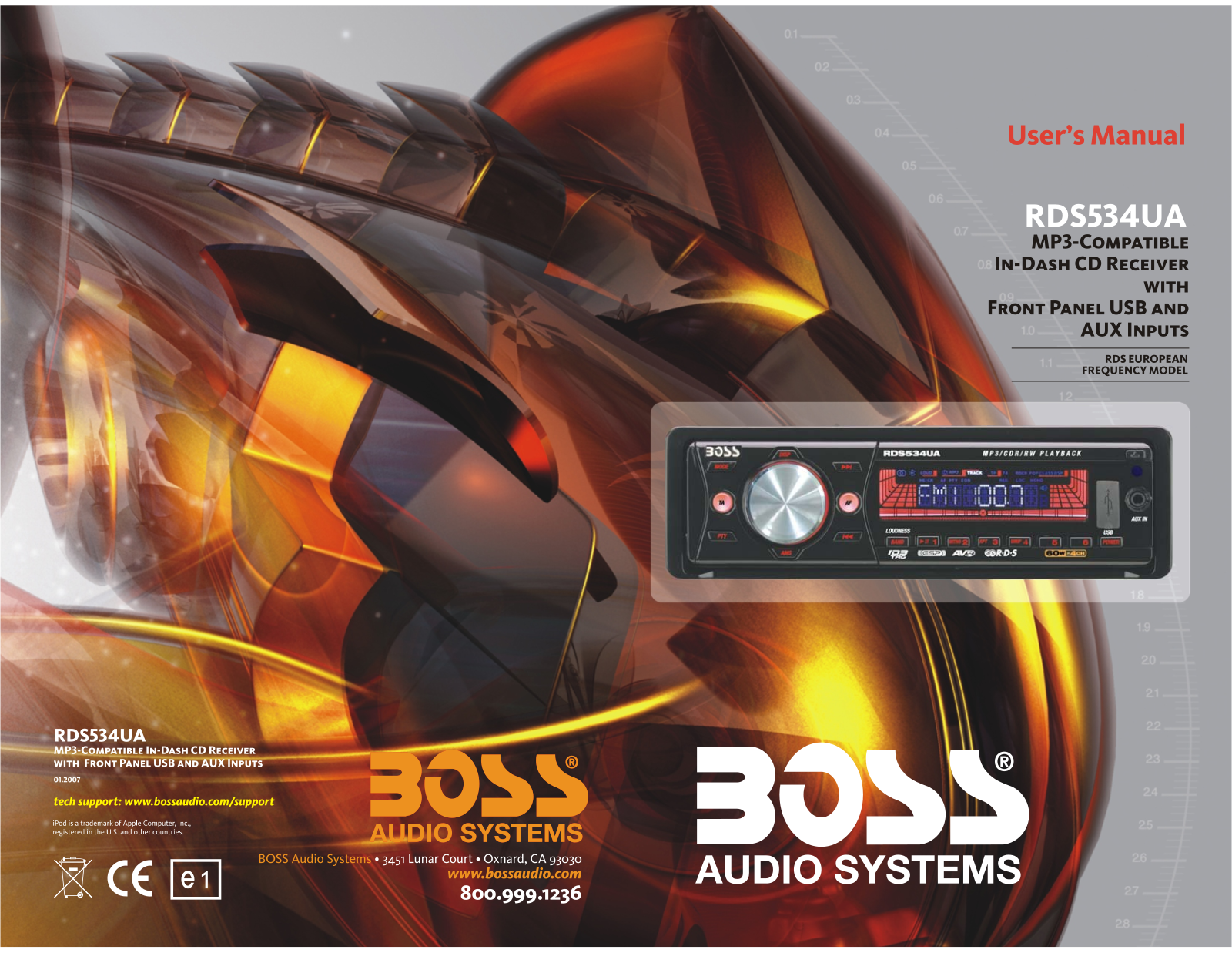 Boss Audio RDS534UA User Manual