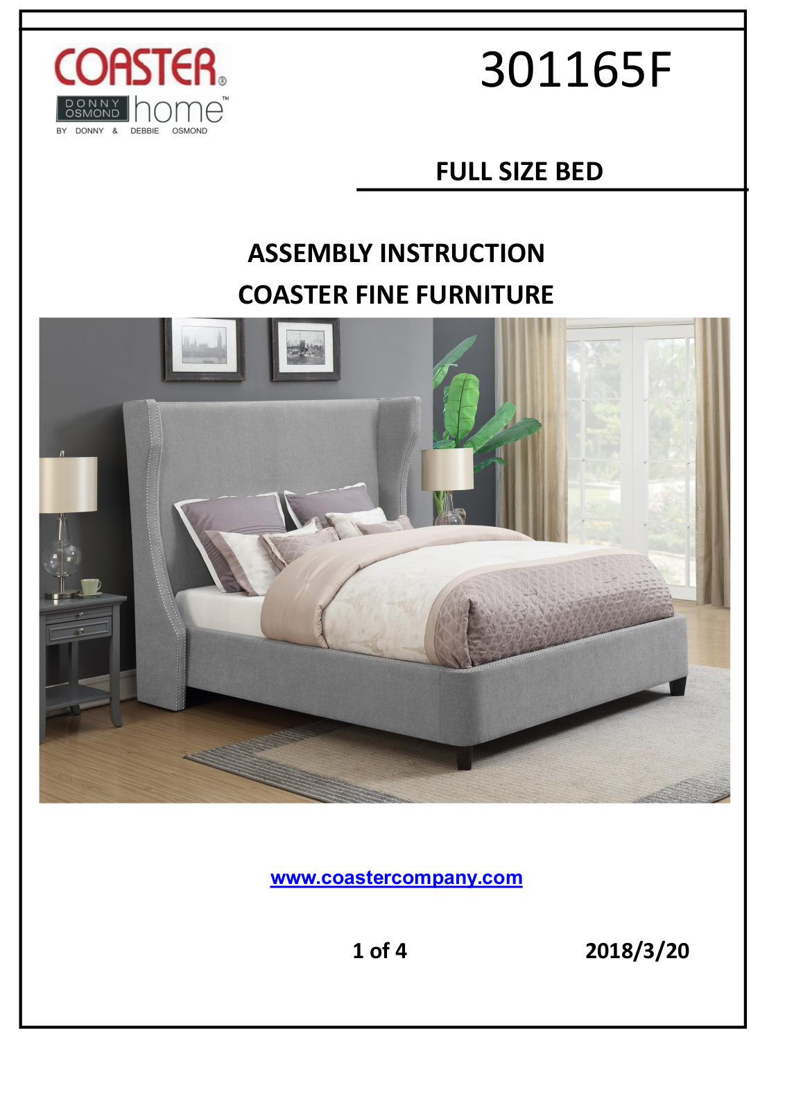 Coaster 301165F Assembly Guide