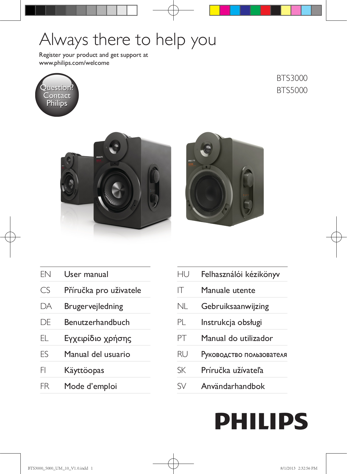 Philips BTS5000W User Manual