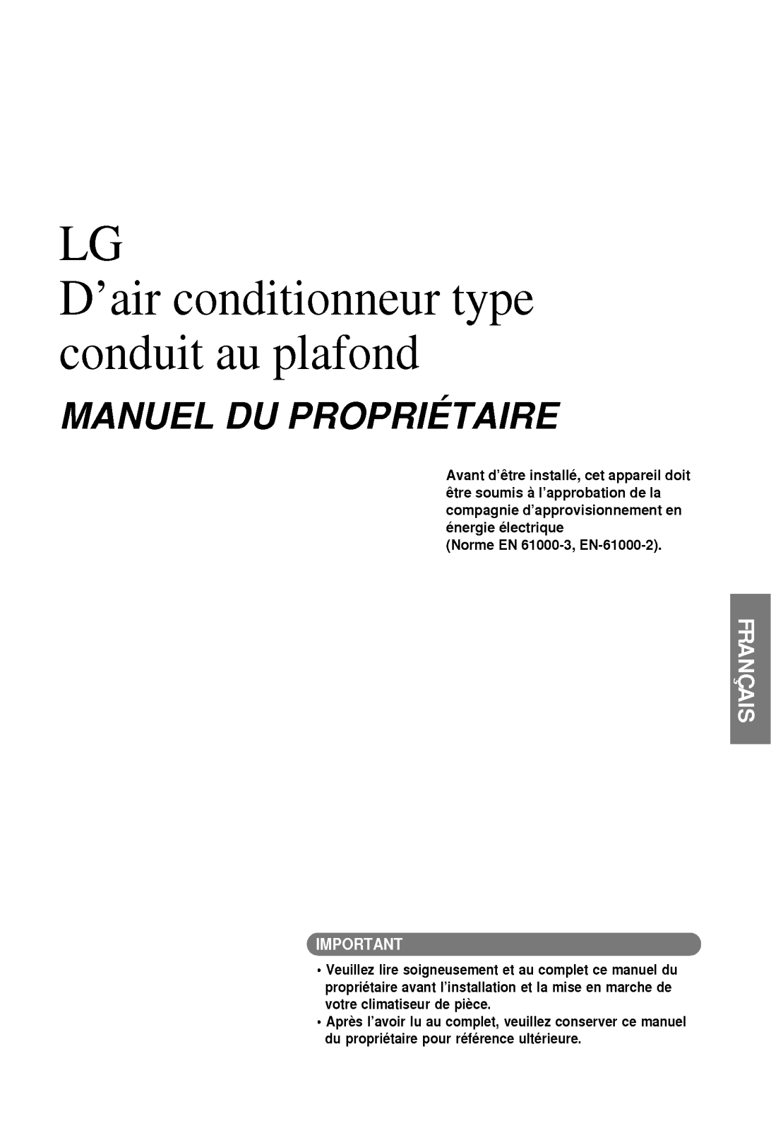 LG MB09AHL N10, MB12AHL N10, MB09AHL User Manual