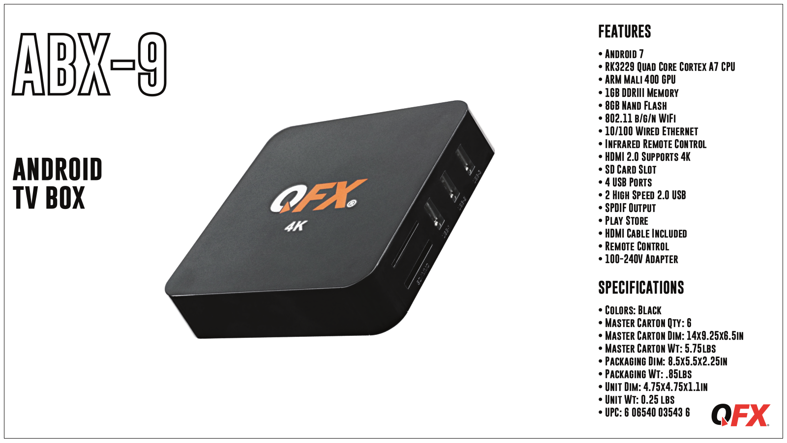 OFX ABX-9 User Manual