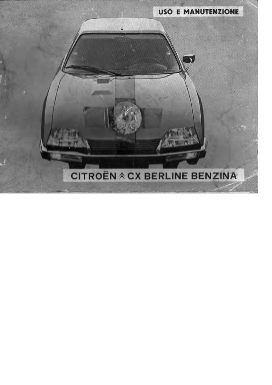 Citroen CX BERLINE User Manual