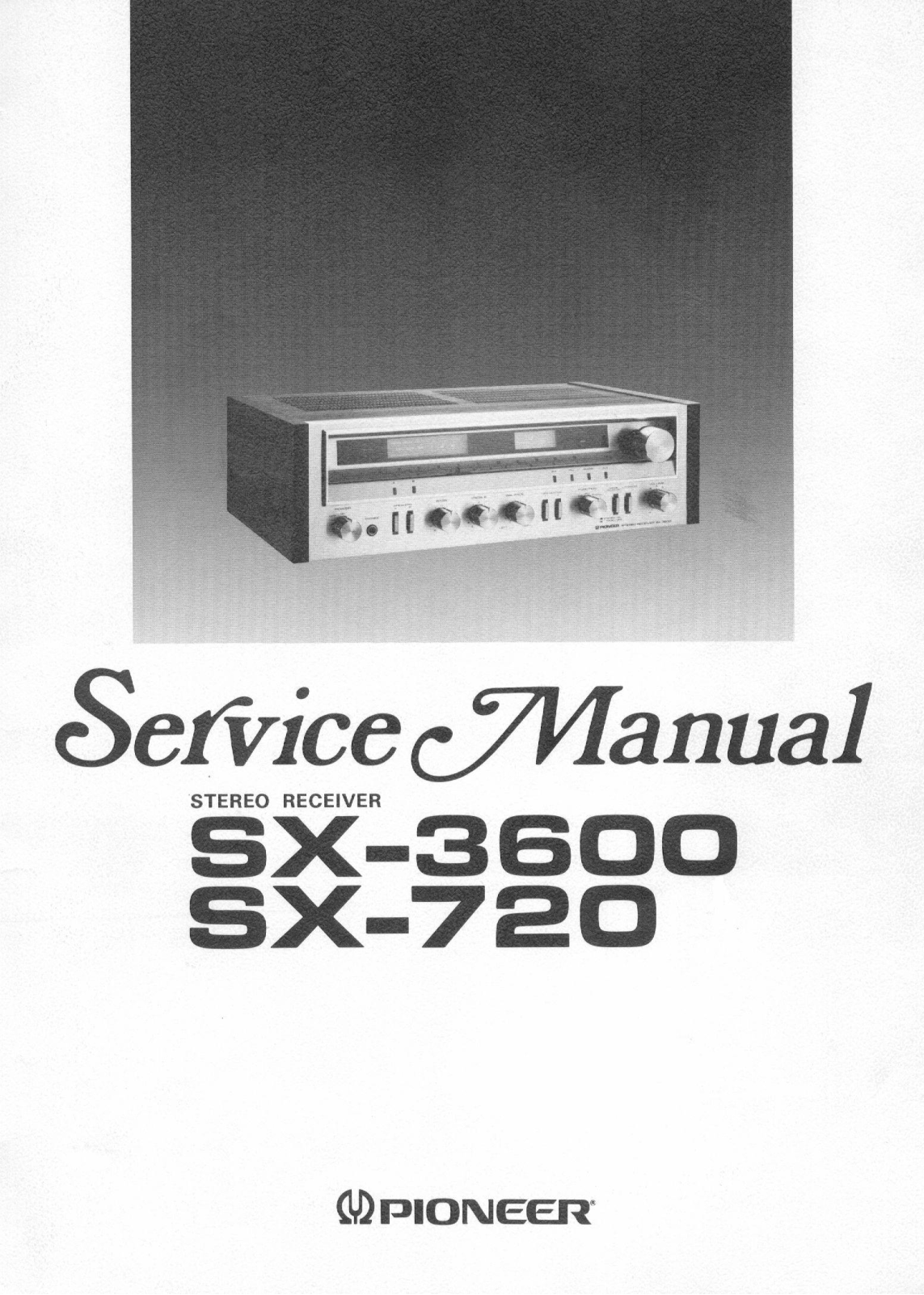 Pioneer SX-3600, SX-720 Service manual