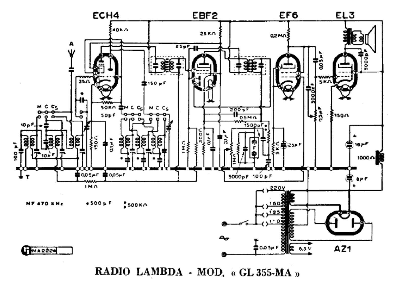 Lambda gl355ma schematic