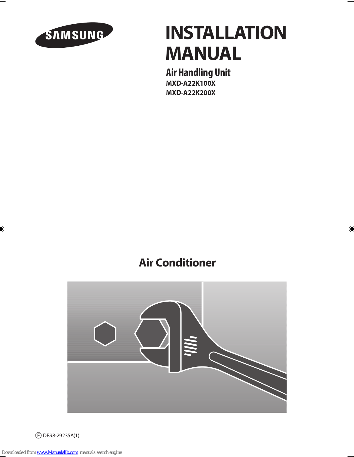 Samsung MXD-A22K100X, MXD-A22K200X Installation Manual