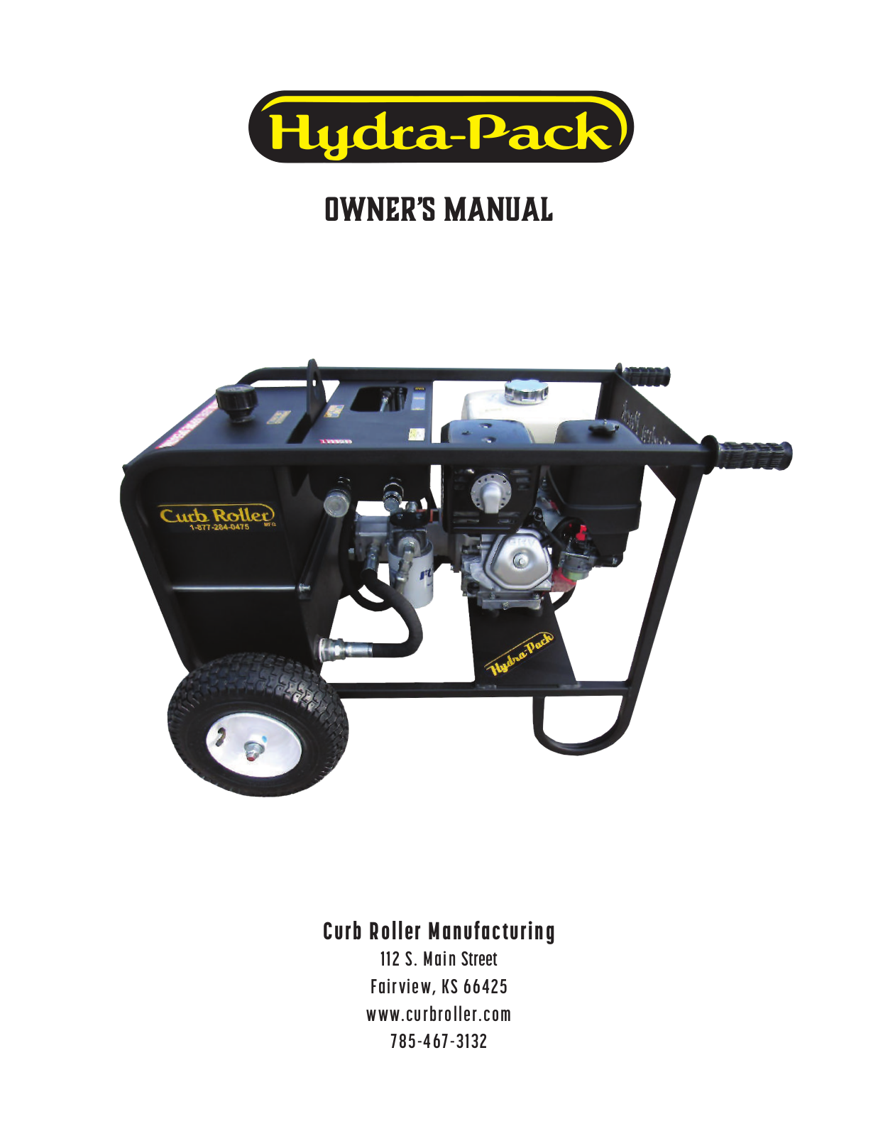 Curb Roller Manufacturing Hydra-Pack Owner's Manual - ManualMachine.com