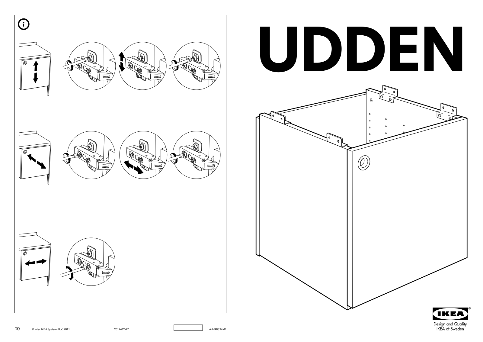 IKEA UDDEN User Manual
