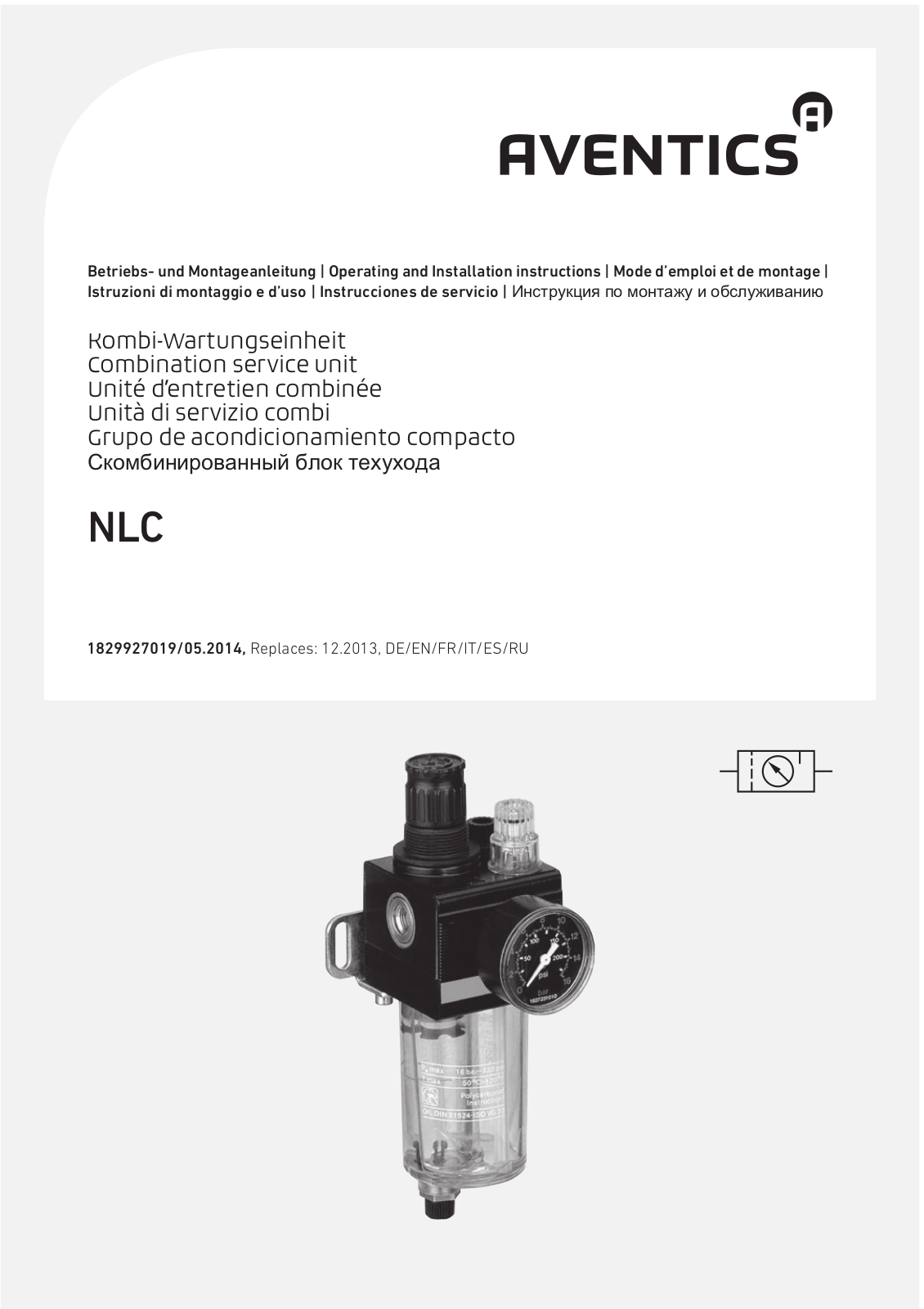 AVENTICS Assembly instructions: Series NLC Manuals & Guides