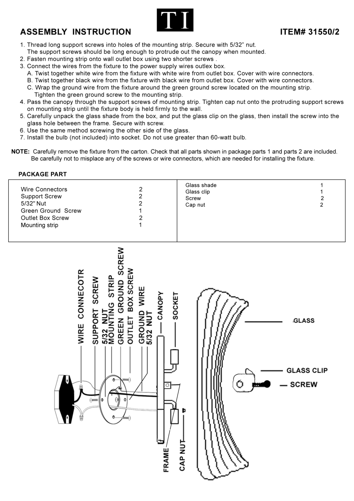 Triarch 31550-2 User Manual