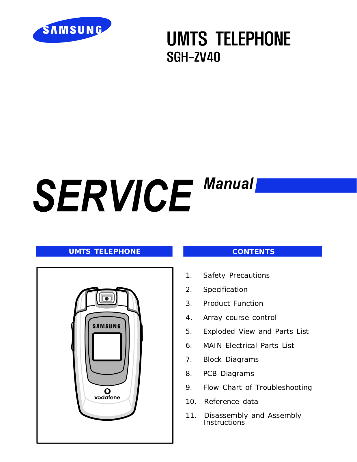 Samsung SGH-ZV40 Service Manual