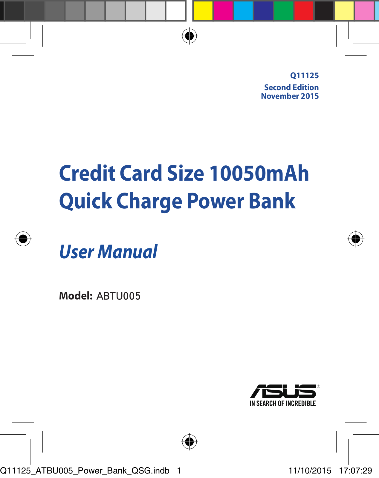 Asus ZenPower 10050 User’s Manual