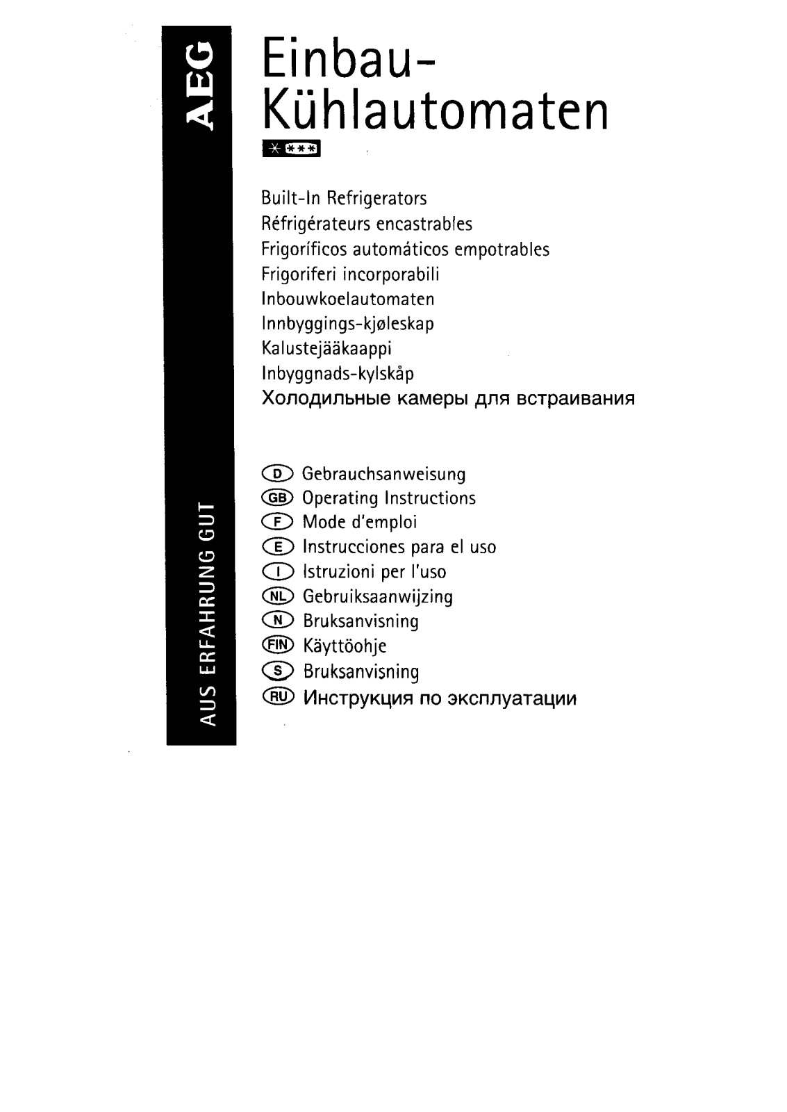 AEG S2332-5I User Manual