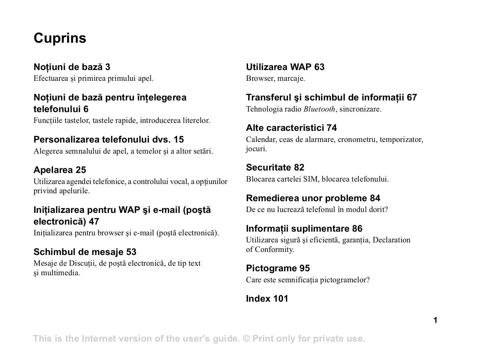 Sony ericsson T68I User Manual