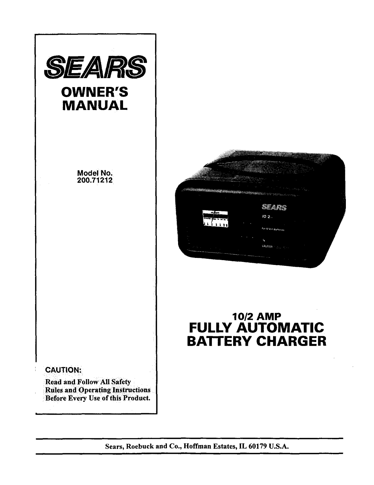 Sears 200.71212 User Manual - ManualMachine.com