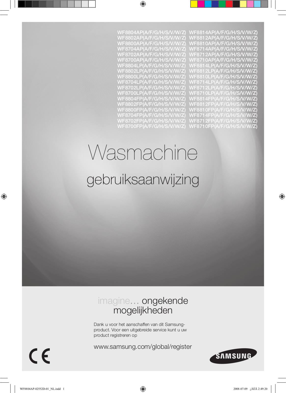 Samsung WF8804ASV, WF8704ASW User Manual