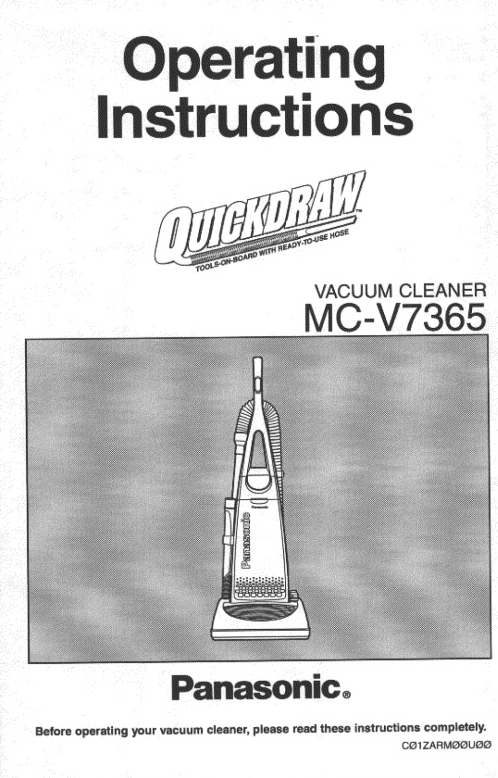 Panasonic MC-V7365 User Manual