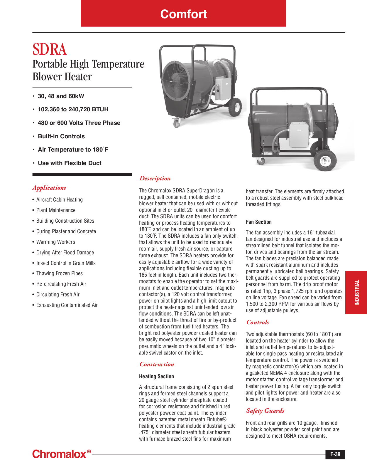 Chromalox SDRA Catalog Page