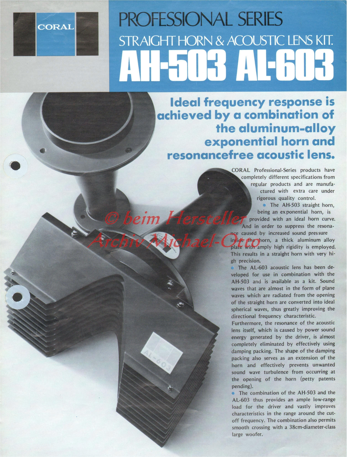 Coral AH-503, AL-603 User guide - ManualMachine.com