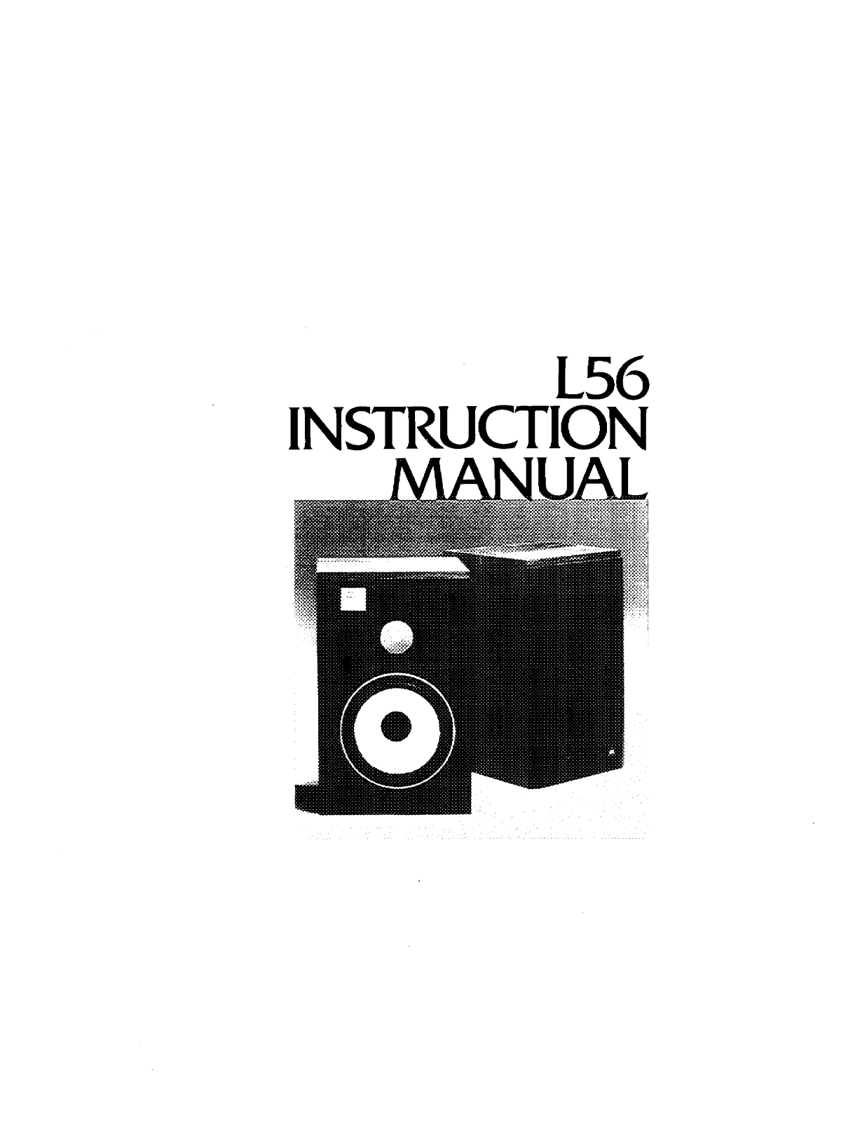 Jbl L56 User Manual