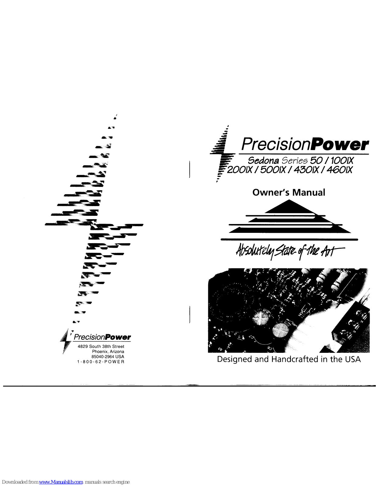 Precision Power 50, 200iX, 500iX, 100iX, 430iX Owner's Manual