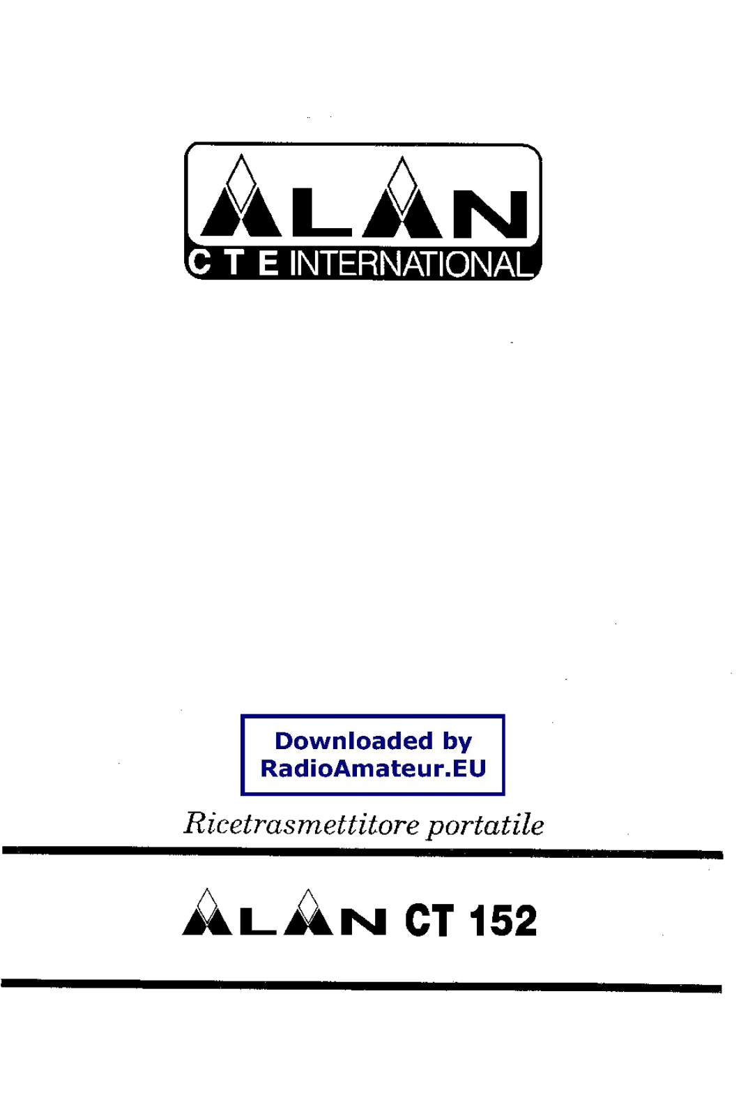 Alan CT-152 description of functions