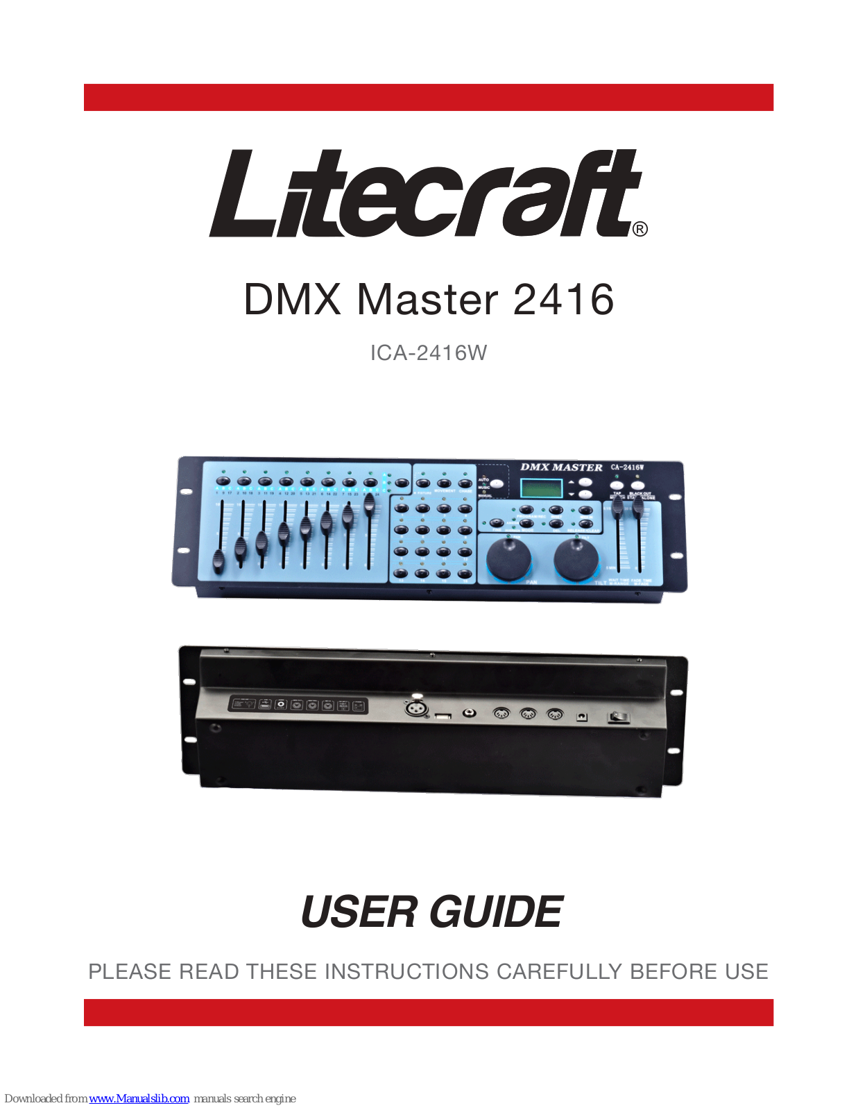 Litecraft DMX Master 2416, CA-2416W User Manual - ManualMachine.com