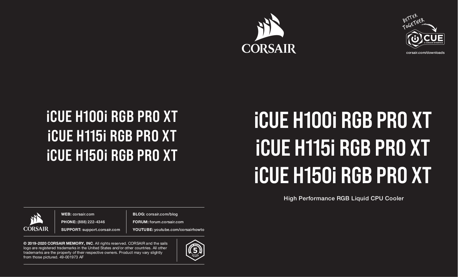 Corsair CW-9060044-WW Quick Start Guide