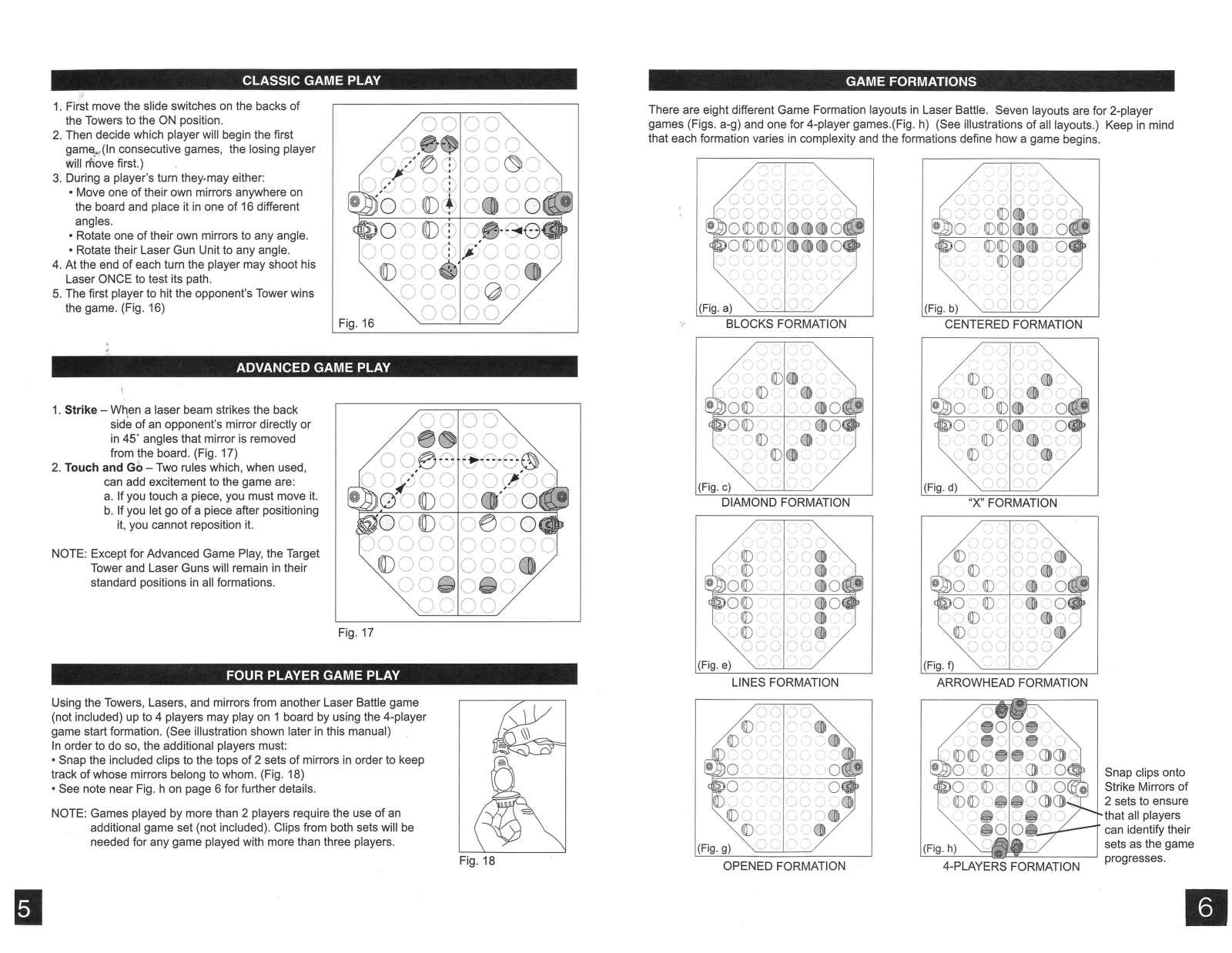 Mga Entertainment LASER BATTLE 5 6 User Manual