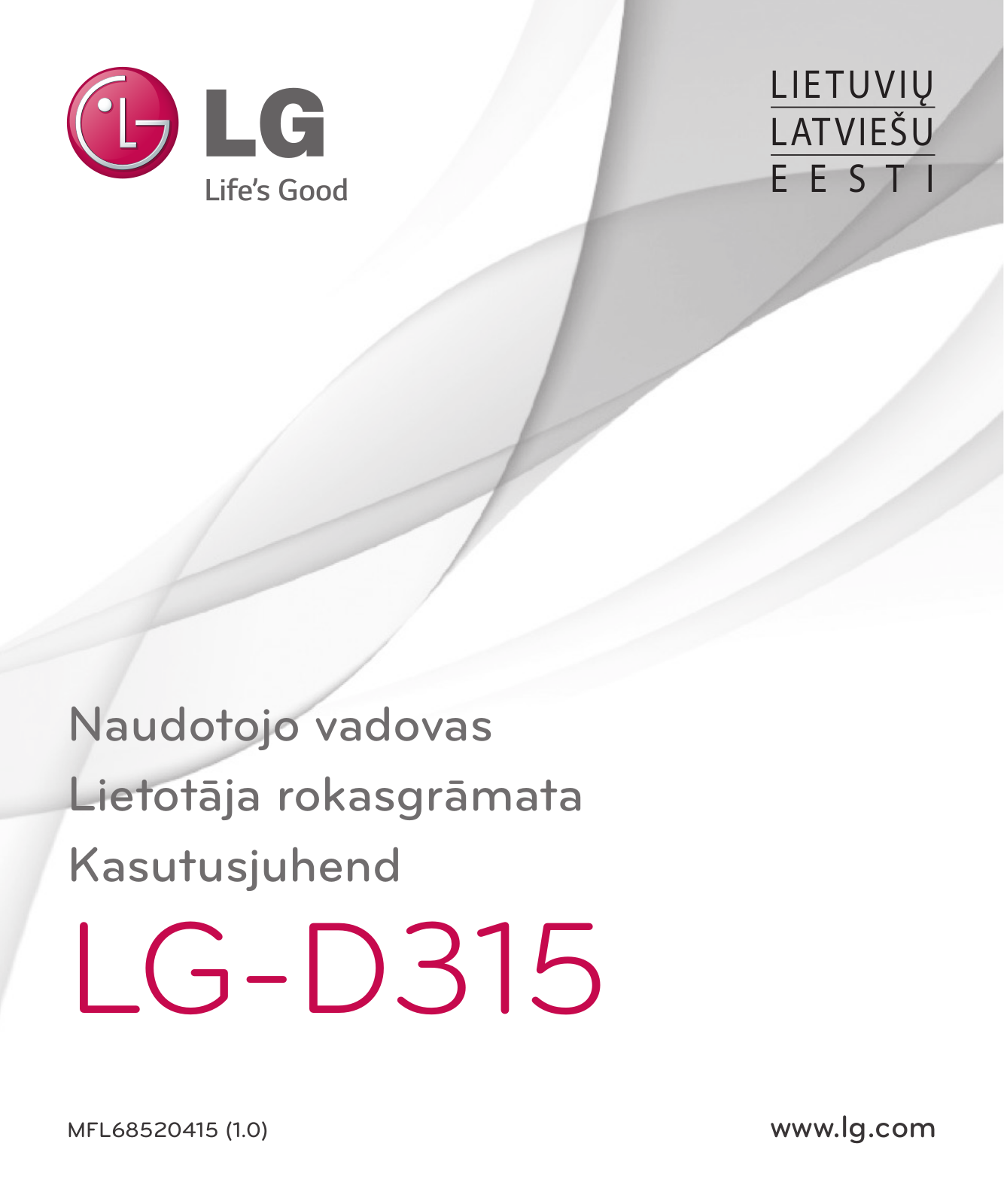 LG LGD315 User manual