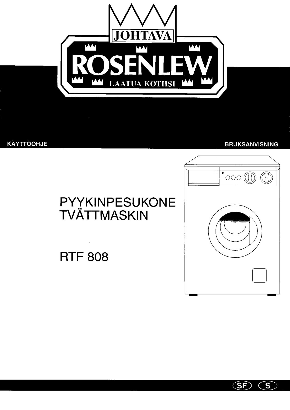 Rosenlew RTF808 User Manual