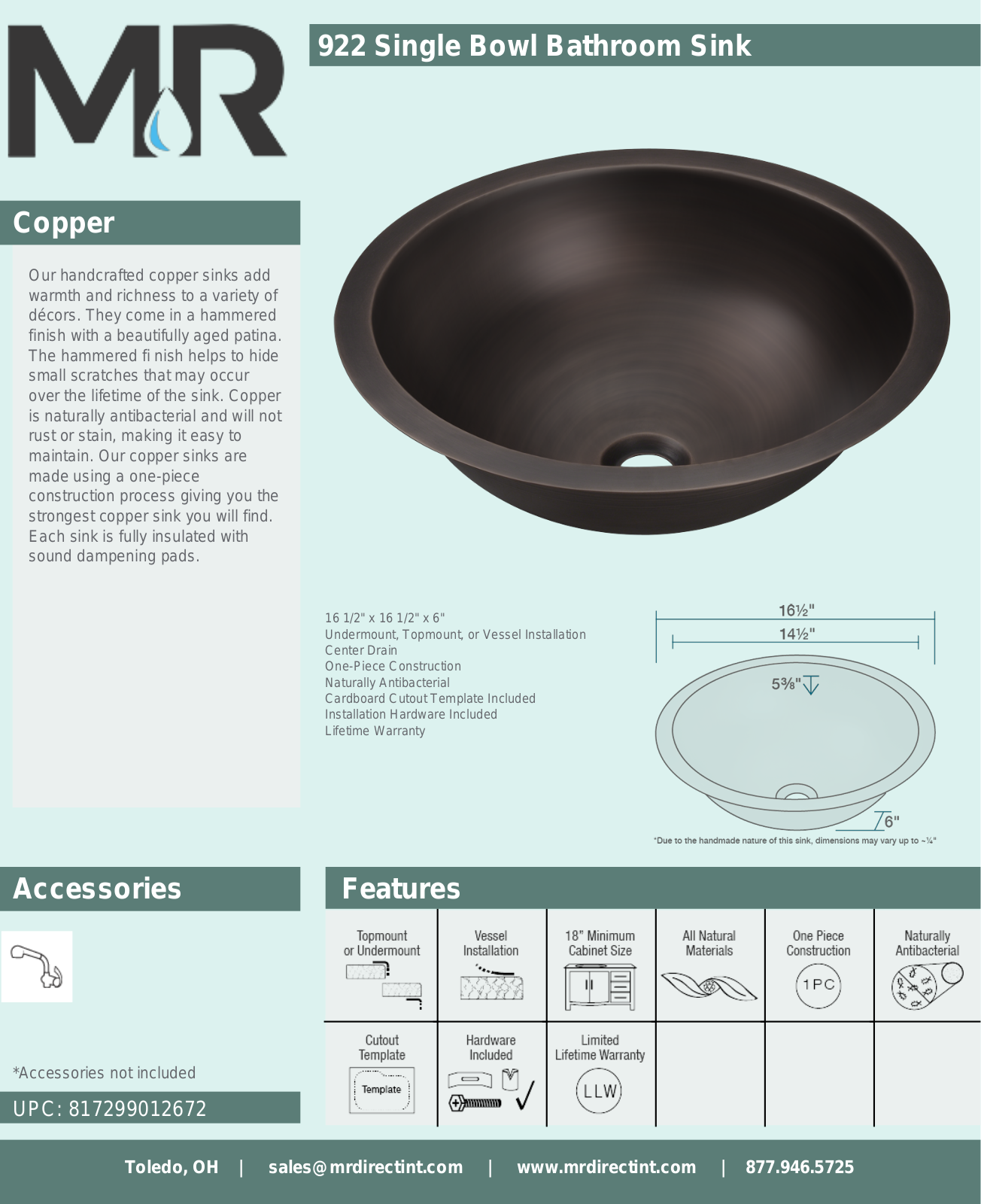 MR Direct MRDR1103 Specifications - ManualMachine.com
