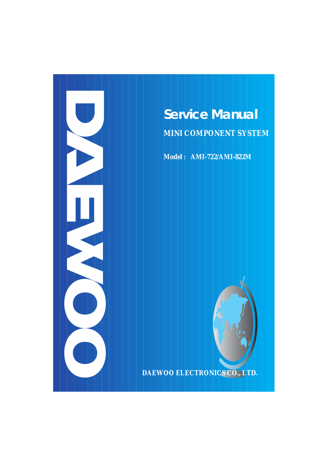 Daewoo AMI-722, AMI-822L, AMI-822М Service Manual