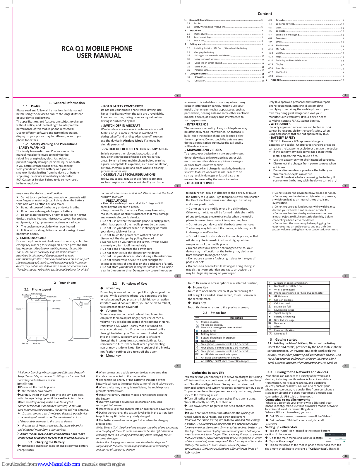 RCA Q1 User Manual