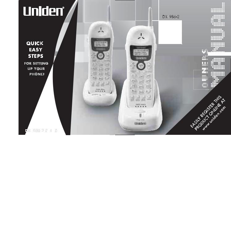 Uniden DXI 986-2 User Manual