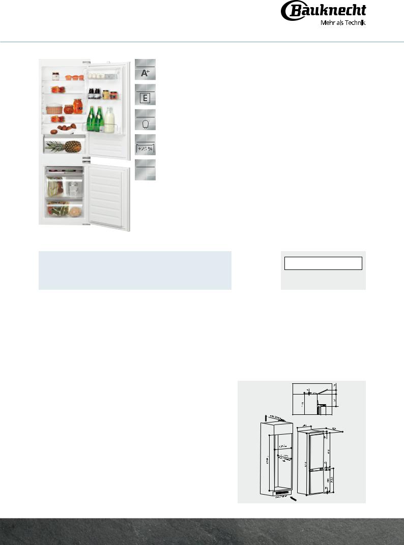 Bauknecht KGIE 1182 A+ User Manual