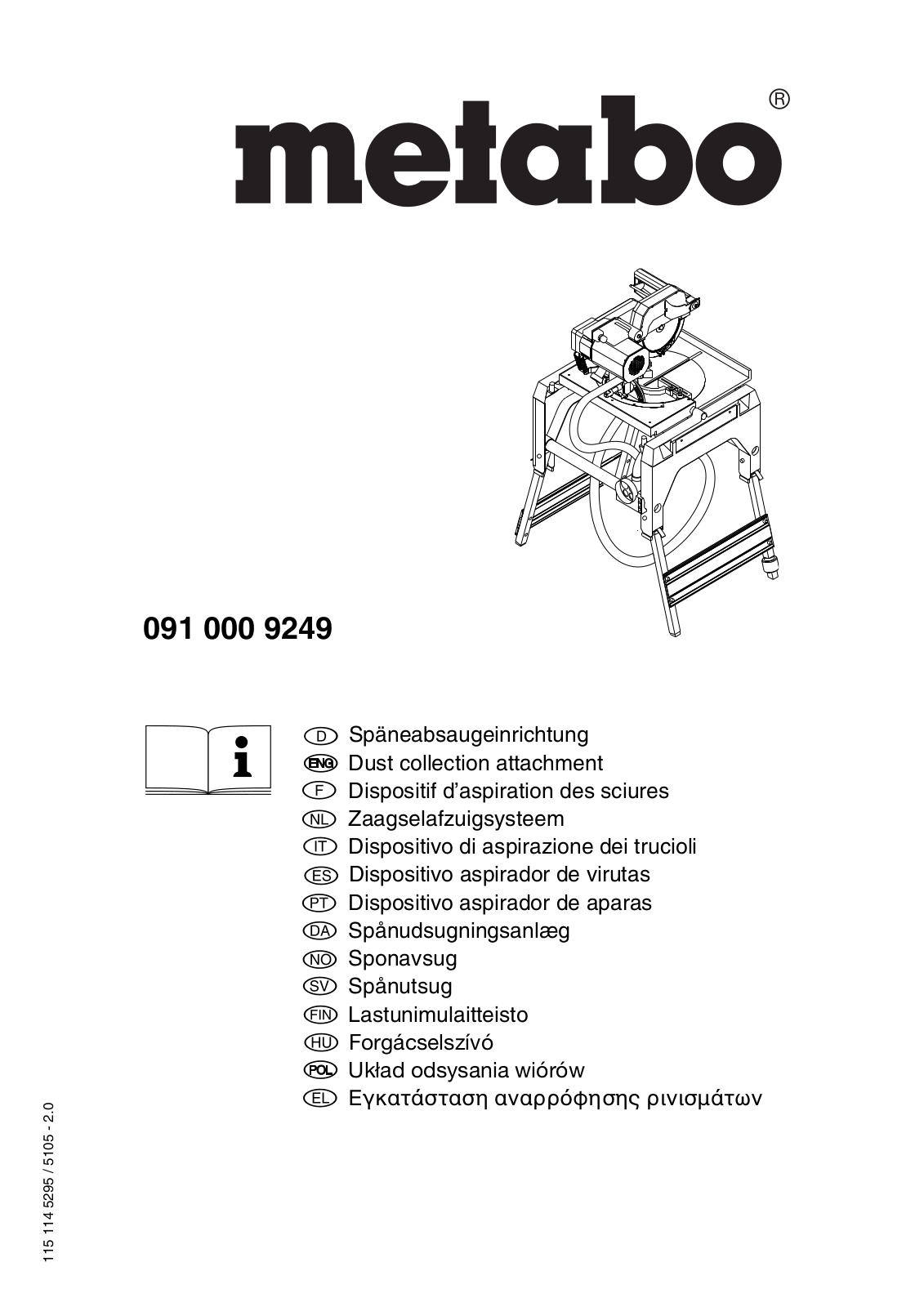 Metabo 091 000 9249 User guide - ManualMachine.com