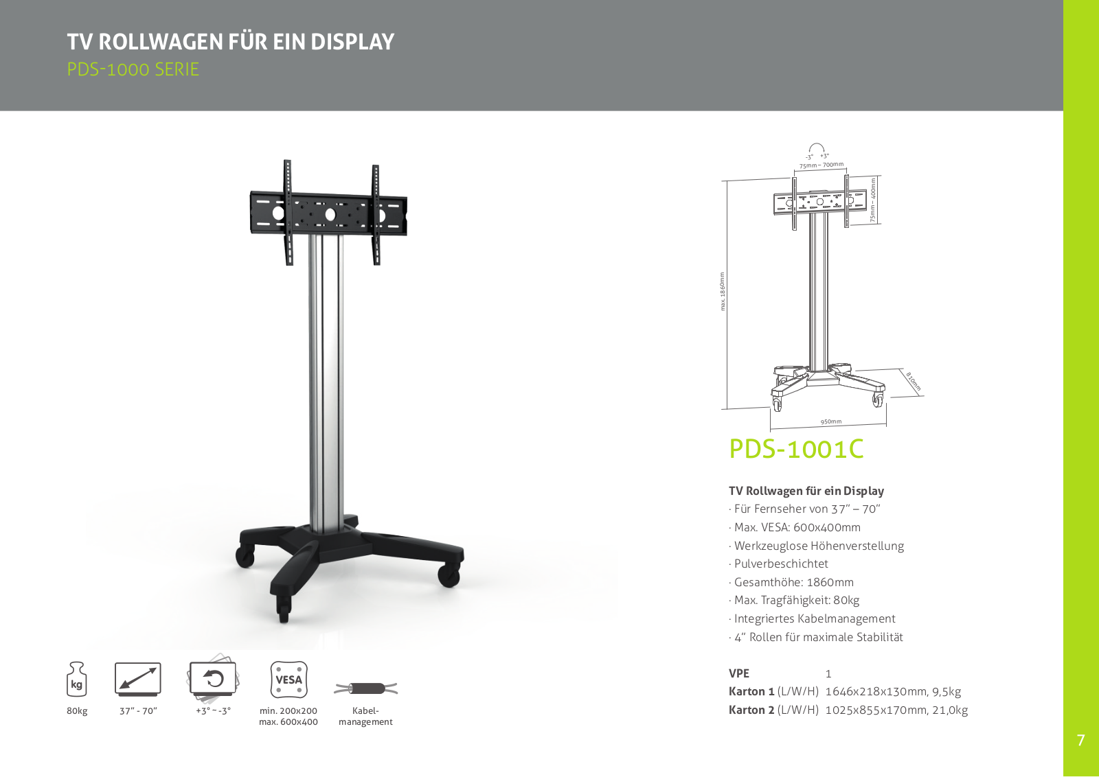 PureMounts PDS-1001C User Manual