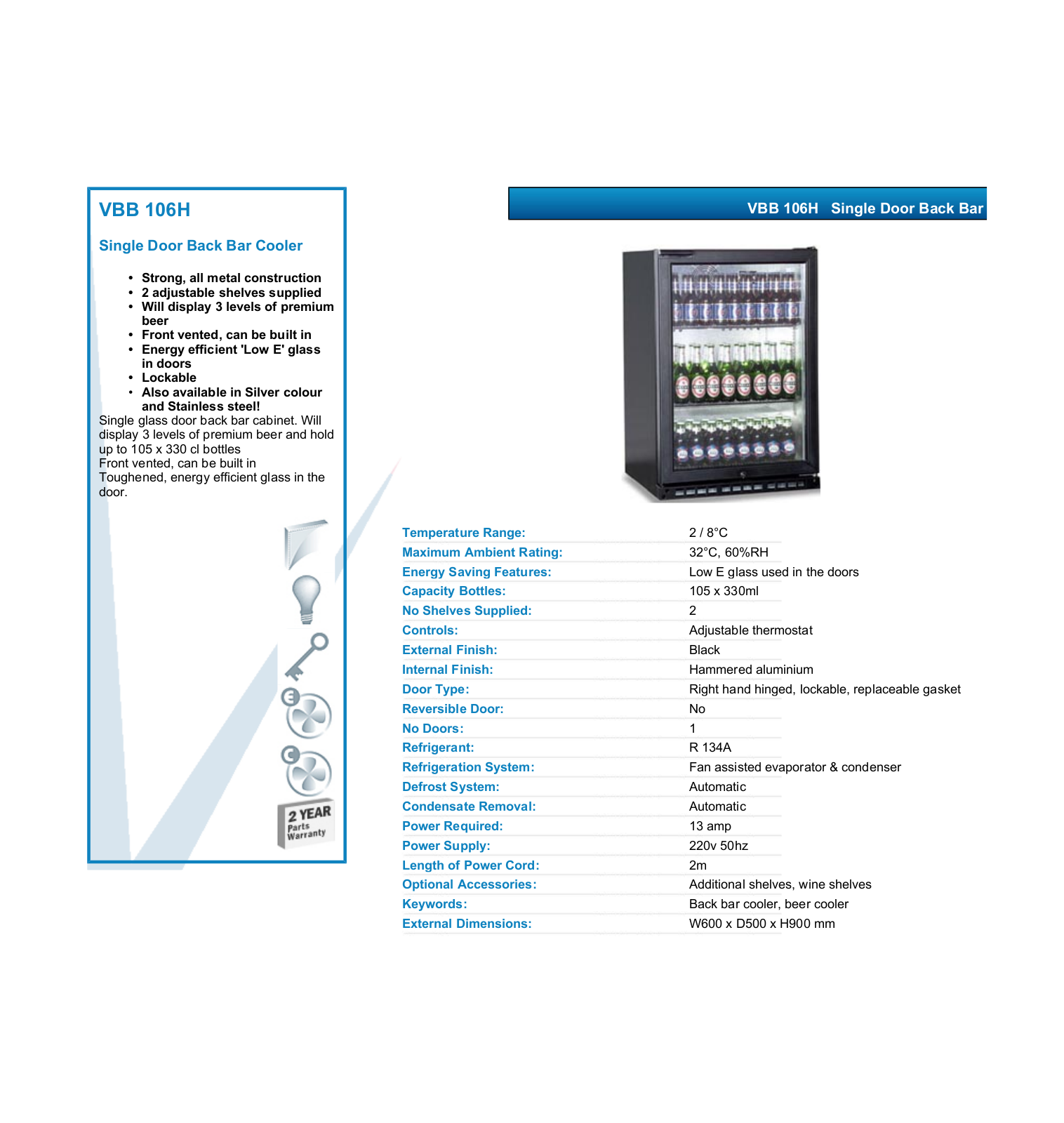 Valera VBB 106H DATASHEET