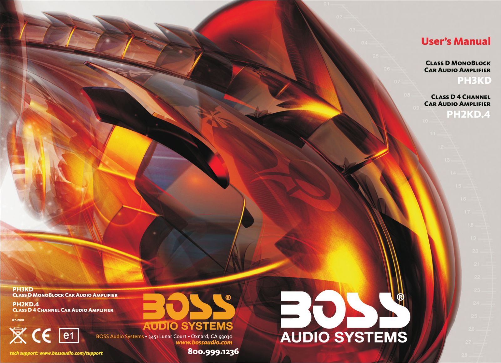 Boss Audio PHANTOM PH2KD.4, PHANTOM PH3KD User Manual