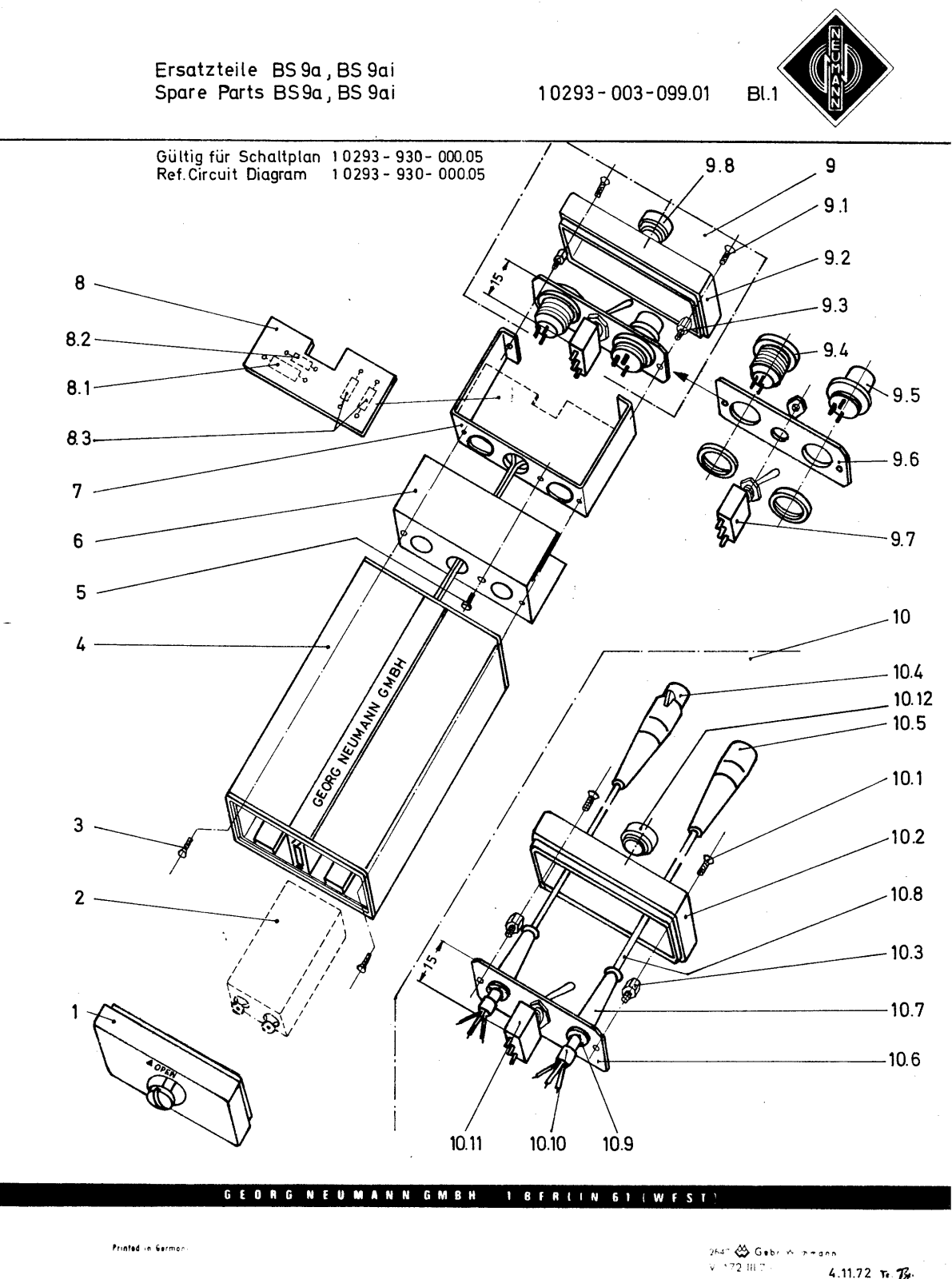 Neumann BS 9a, BS 9ai User Manual