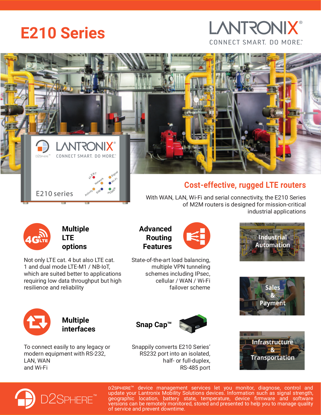 Lantronix E215F002S Product Data Sheet