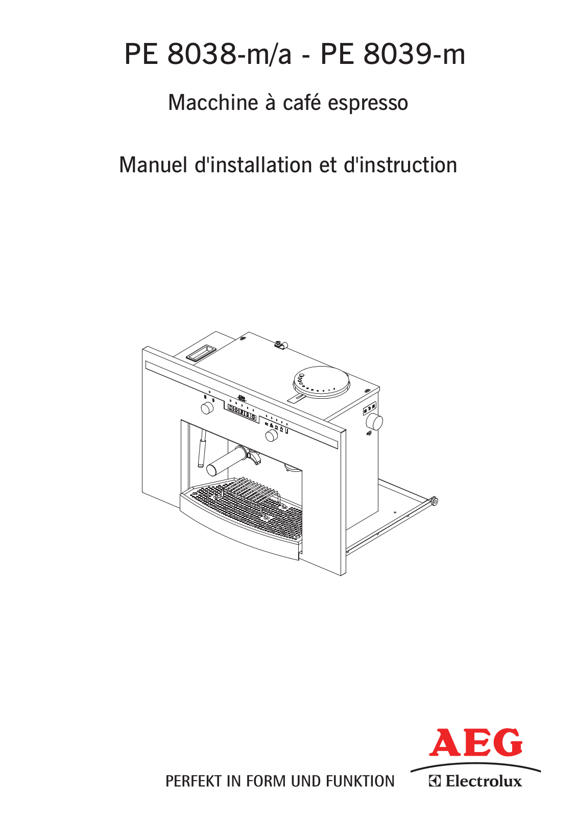 Aeg PE 8038-m/a, PE 8039-m Instructions Manual